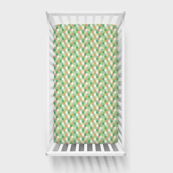 LITTLE SLEEPIES dragon scales crib sheet